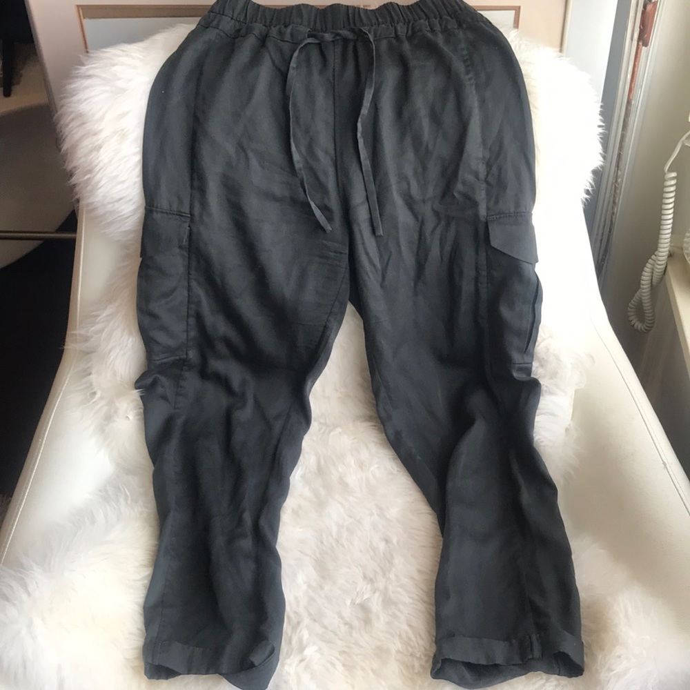 Lululemon green silky cuffed joggers pants 4